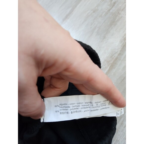 Zara Cargo Joggers Black Drawstring Tapered Leg Stretch Womens Sz S EUC - Picture 6 of 10